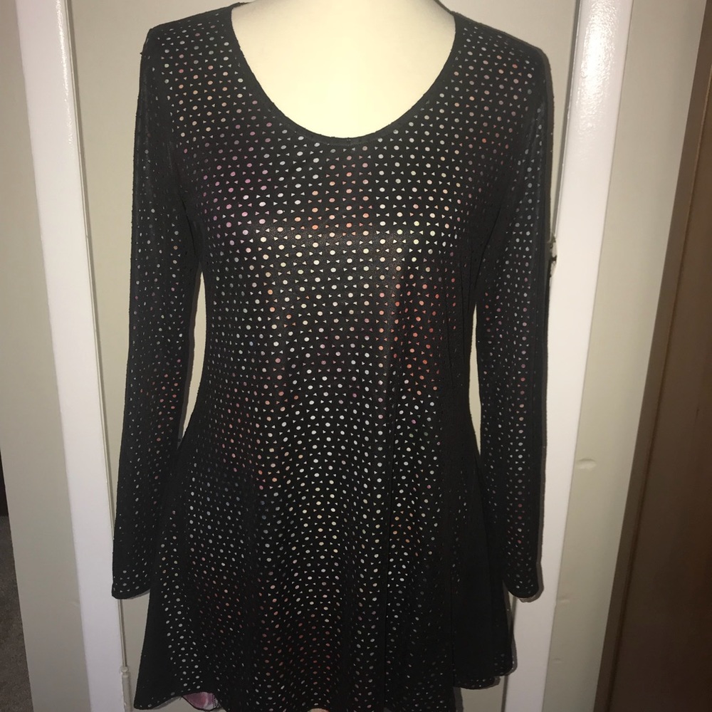 Reversible Tunic ~ Solid & Print - Picture 2 of 6